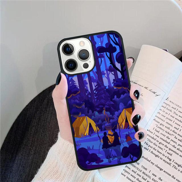 Nature Camping Art Coque Shell For iPhone 17 Air 15 16 Pro Max 14 13 12 11 Pro Max Plus Phone Case Cover