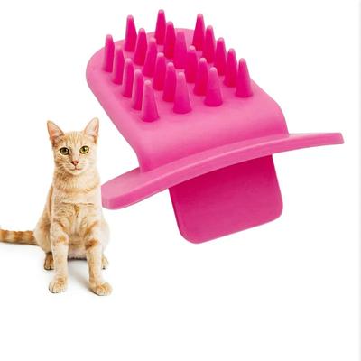 Spazzola Massaggiante per Gatti Leccare Animale Domestico Spazzola per Gatti a Forma di Lingua Tiragraffi Spazzola per Rimuovere Peli di Animali Domestici Spazzola per Toelettatura Cani Spazzola Tiragraffi per Gatti