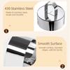 4Pcs Stainless Steel Cake Ring Mold Reusable Easy Release Cooking Ring DIY Baking Surface Smooth Dessert Food Molds with Pushers