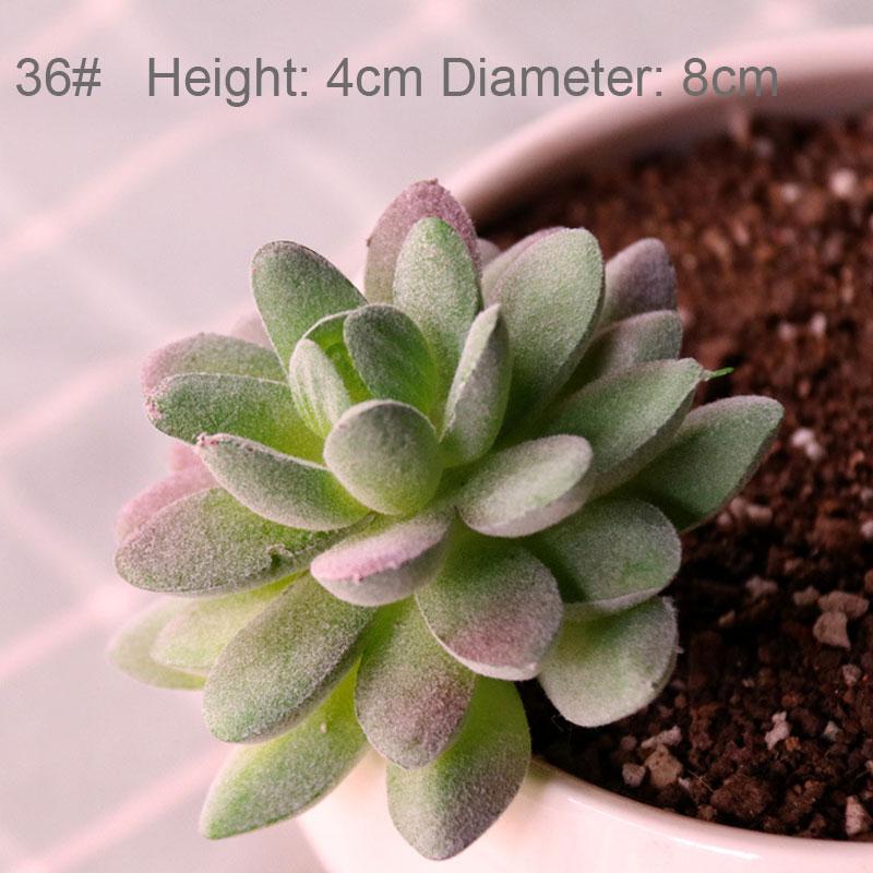 Konstgjorda Suckulenter Växter Vit Rosa Grön Plast Falska Växter Landskap Bonsai plantas artificiales Hem Trädgård Dekoration