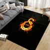 Futbol Club Barcelona2 Flannel Pattern Square Carpet,Area Rug,Carpet Rug for Living Room Bedroom Sofa Playroom Decor,Non-slip Floor Mat