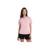 Anta Outdoor-Serie Einfarbiger Rundhals-Pullover Gestricktes Kurzarm-Raglan-T-Shirt Damen Oberteile Zartrosa 162420111-1