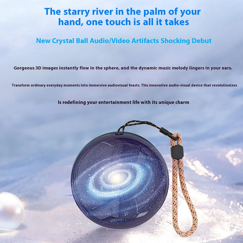 Personalized 3D Electronic Crystal Ball DIY Anniversary Gift With WIFI Connectivity Memory Orb Portable Custom Video Player