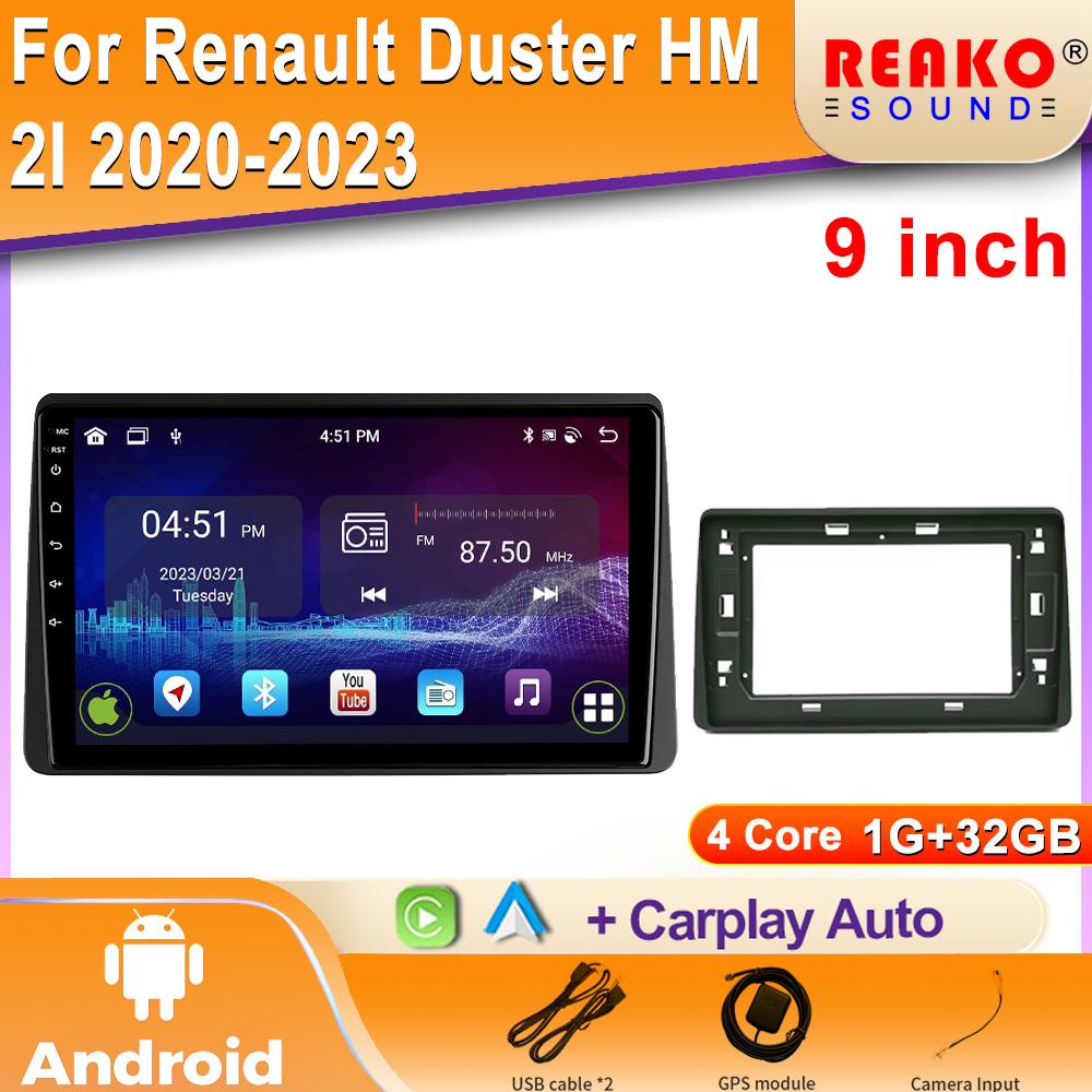 

Автомобильный мультимедийный центр Радио Carplay Навигация Стерео 2 Din Сенсорный экран Android OS Для Renault Duster HM 2I 2020-2023 4 core 1GB+32GB carplay