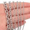 5yards/lot Stainless Steel Chains O Shape Twisted Link Chains For Jewelry Making DIY Handmade Necklace Bracelets Accessories