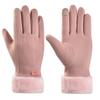 Popular Unisex Warm Waterproof Touchscreen Leather Cycling Gloves - Plush, Thick, Windproof for Winter