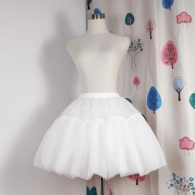 Women's Crinoline Petticoat Tutu Skirt Ball Gown Short Half Slips Multiple Layers Underskirt for Wedding Bridal Dress