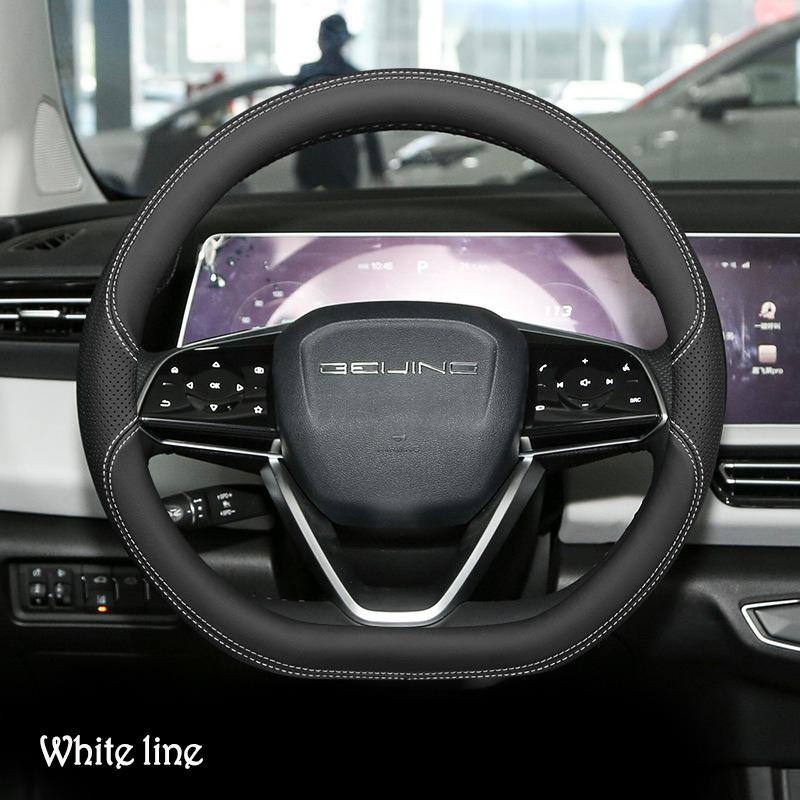 

Car Auto Steering Wheel Cover Wrap for BAIC Beijing U5 Plus EU5 X7 D Type Steering Wheel