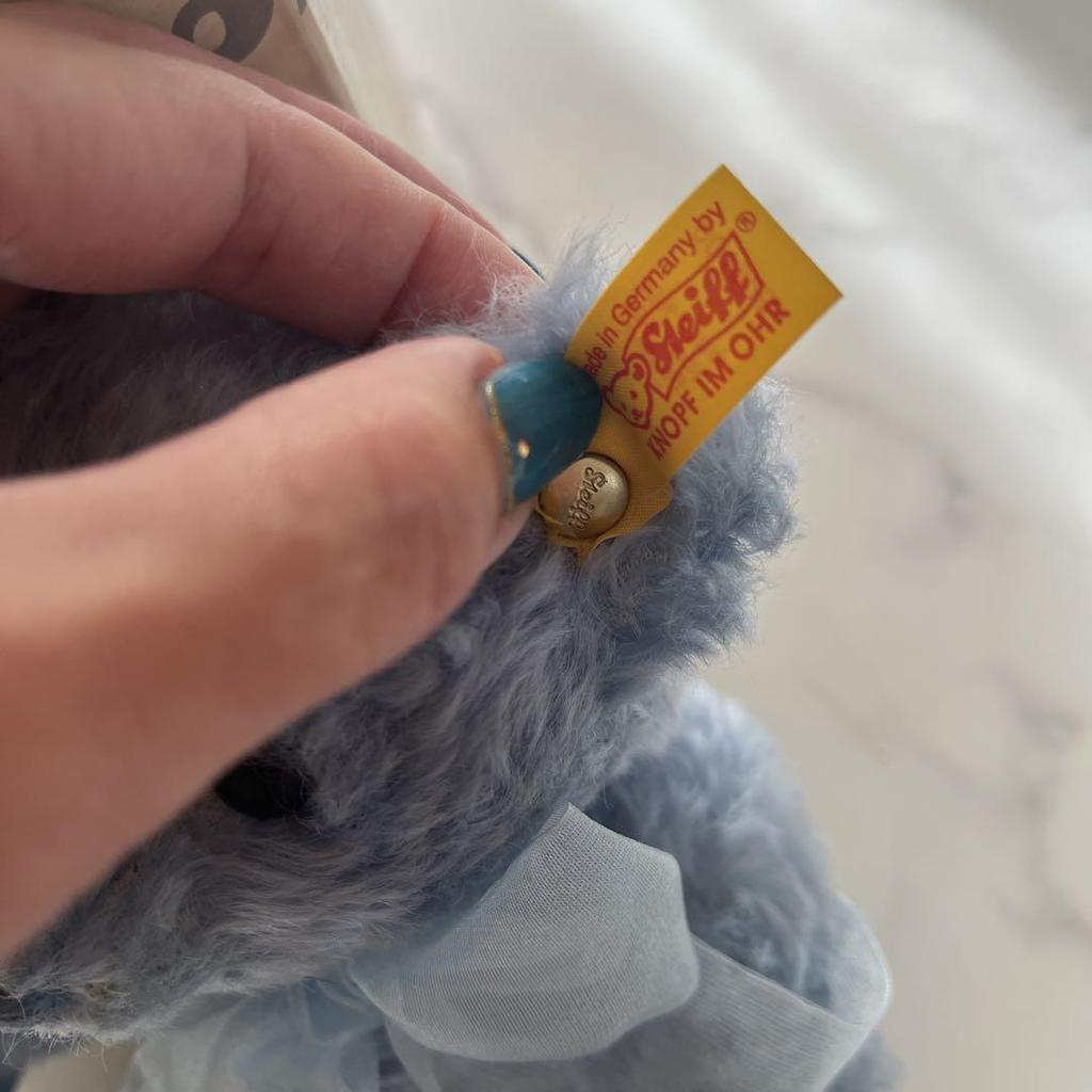 [USED] Steiff Croci Blue Teddy Bear