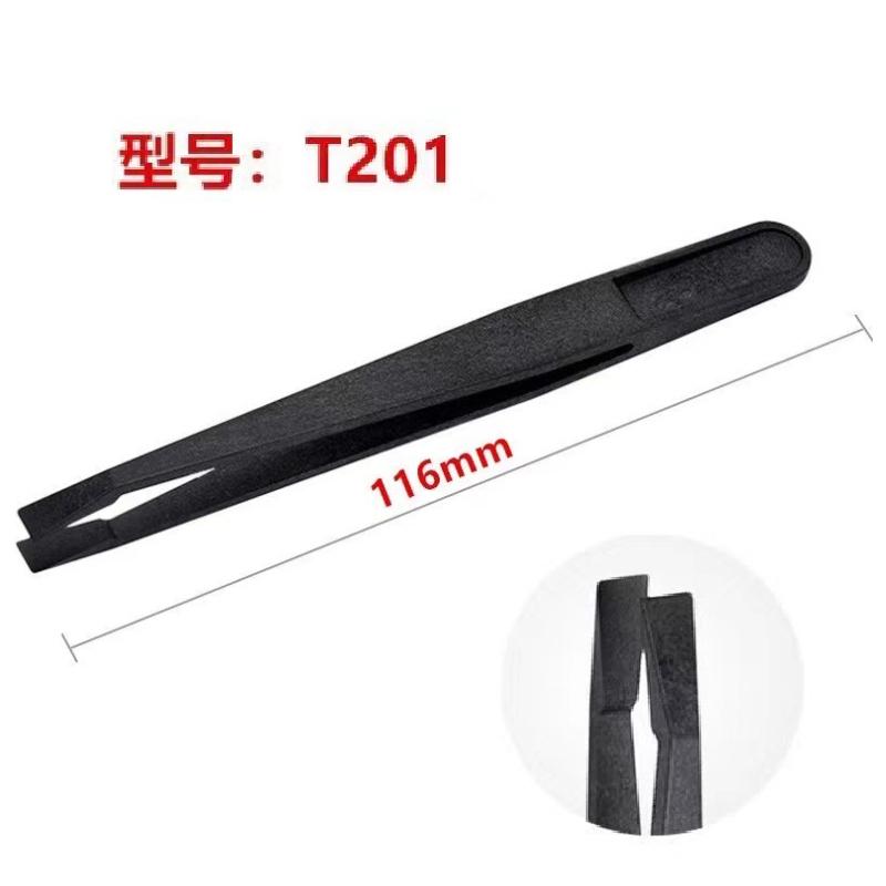 1/6 PCS Watch Repair Tool Kits Antistatic Carbon Fiber Tweezers Plastic Tweezers for Watchmaker Precision Accessory Installation