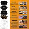 6Pcs Air Fryer Accessories Square Cake Bucket Utensils Mould Silicone Mat Cake Pan Pizza Pan Accessories for Air Fryer