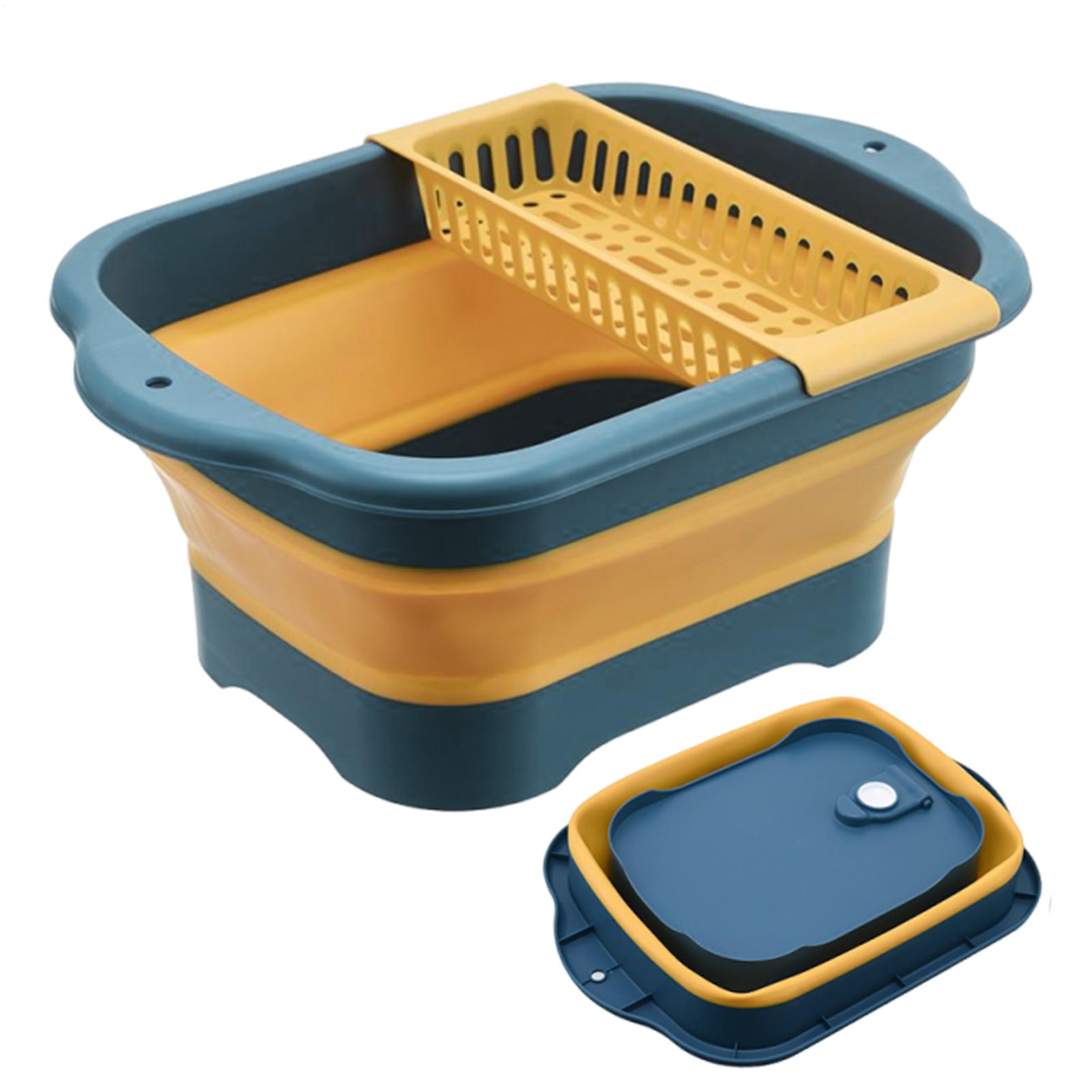 

Foldable Cleaning Bucket Portable Foldable Dish Pan With Drain Plug Household Cleaning Tools For Kitchen Bowl Vegetable China Mainland