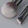 2 All-black Flame Brushes, Loose Powder Brushes + Square Foundation Brush, Makeup Brush Set, Blush Brush, Grooming Brush, Beauty Brush.