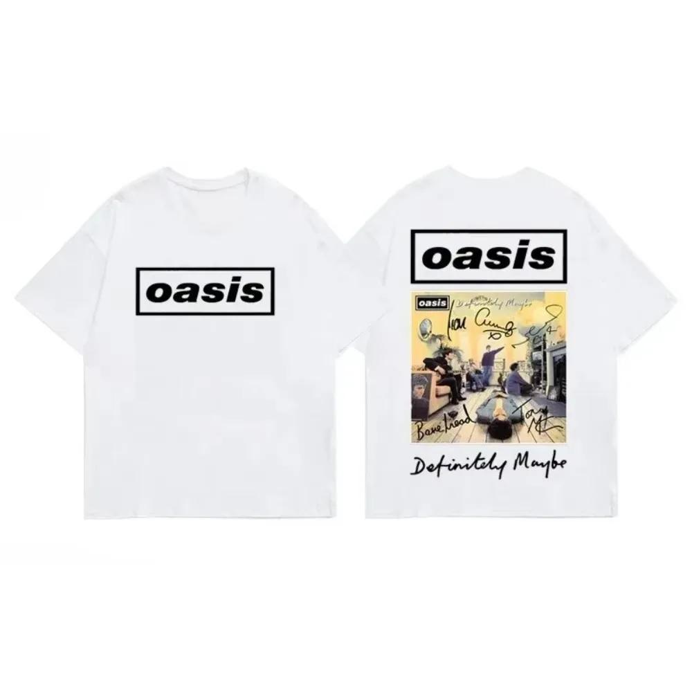 Summer Fashion and Popular Style British Rock Band Oasis's Casual, Soft and Loose Short-sleeved High-quality T-shirts