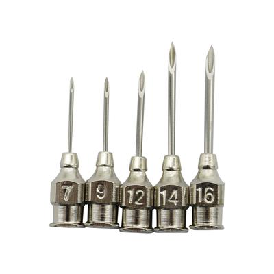 10 Pcs/Box Poultry Animal Injection Needle 304 Stainless Steel Chicken Injection Needle Farm Animal Pig Cattle Sheep Injection
