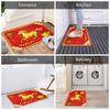 2026 Red Horse Pattern New Year Gift Door Floor Kitchen Bathroom Mat Anti-Slip Outdoor  Doormat Living Room Entrance Carpet Rug