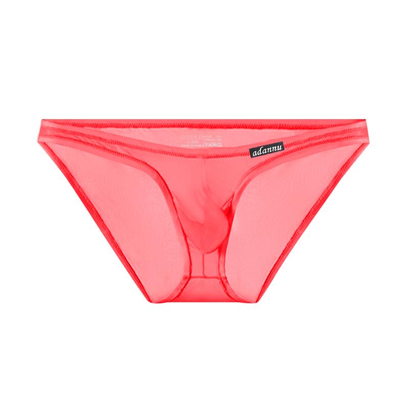 Low Waist Men's Underpants, Light Transparent Men's Panty, Sexy Love Triangle Pants, Breathable Convex Pouch