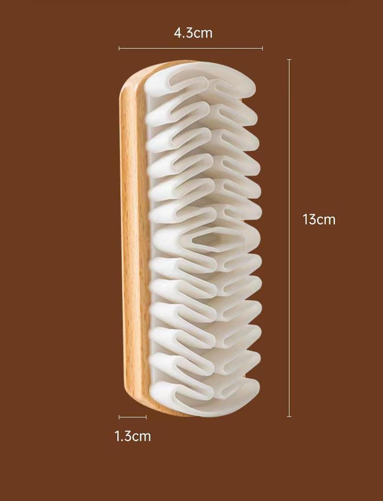Suede and Nubuck Shoe Brush with Eraser for Leather and Rubber Surfaces
