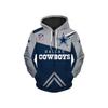 NFL-Themed Men's Multi-Color Autumn Hoodie Jacket