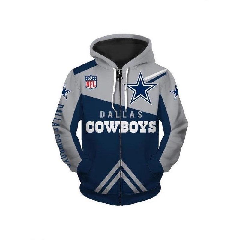 NFL-Themed Men's Multi-Color Autumn Hoodie Jacket