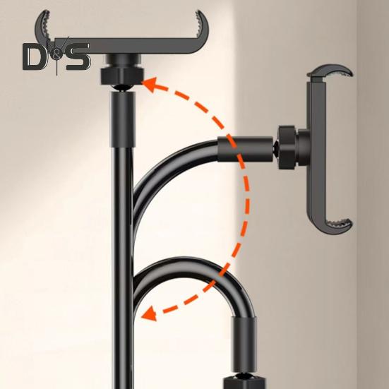 Magnetický držák na telefon/tablet s tlumením nárazů, držák na telefon na kolo, dlouhé rameno, svorka, držák na telefon k posteli, na stůl, do auta