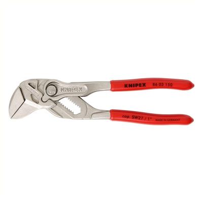 KNIPEX Pliers Wrench Pliers and a Wrench In a Single Tool Plastic Coated 150 Mm 86 03 150 Chrome-plated