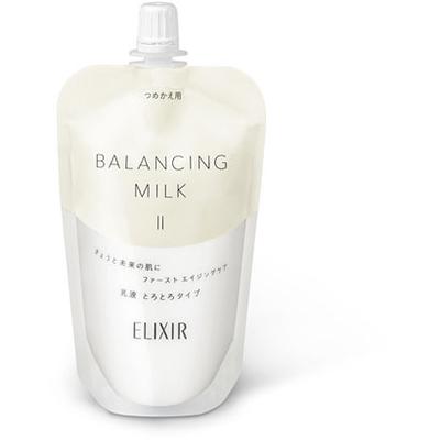 SHISEIDO Elixir Reflet Balancing Milk Emulsion Nachfüllpackung, 110 ml. - Geben Sie || ein - weich, für normale bis trockene Haut