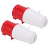 2PCS Industrial Connector 3 Phase 4 Pin 380415V 32A 3P+E IP67 for Airport Tunnel Railway Stadium