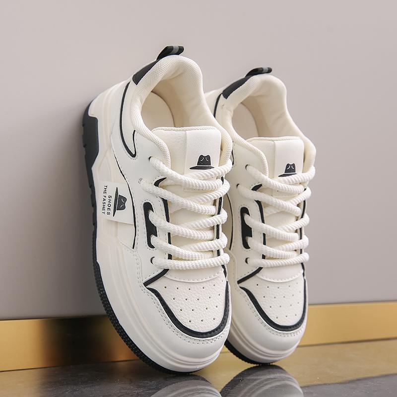 Fashion Women's Sports Shoes Casual Thick-soled Shoes Versatile White Versatile Casual Shoes for Female Spring and Autumn Students New