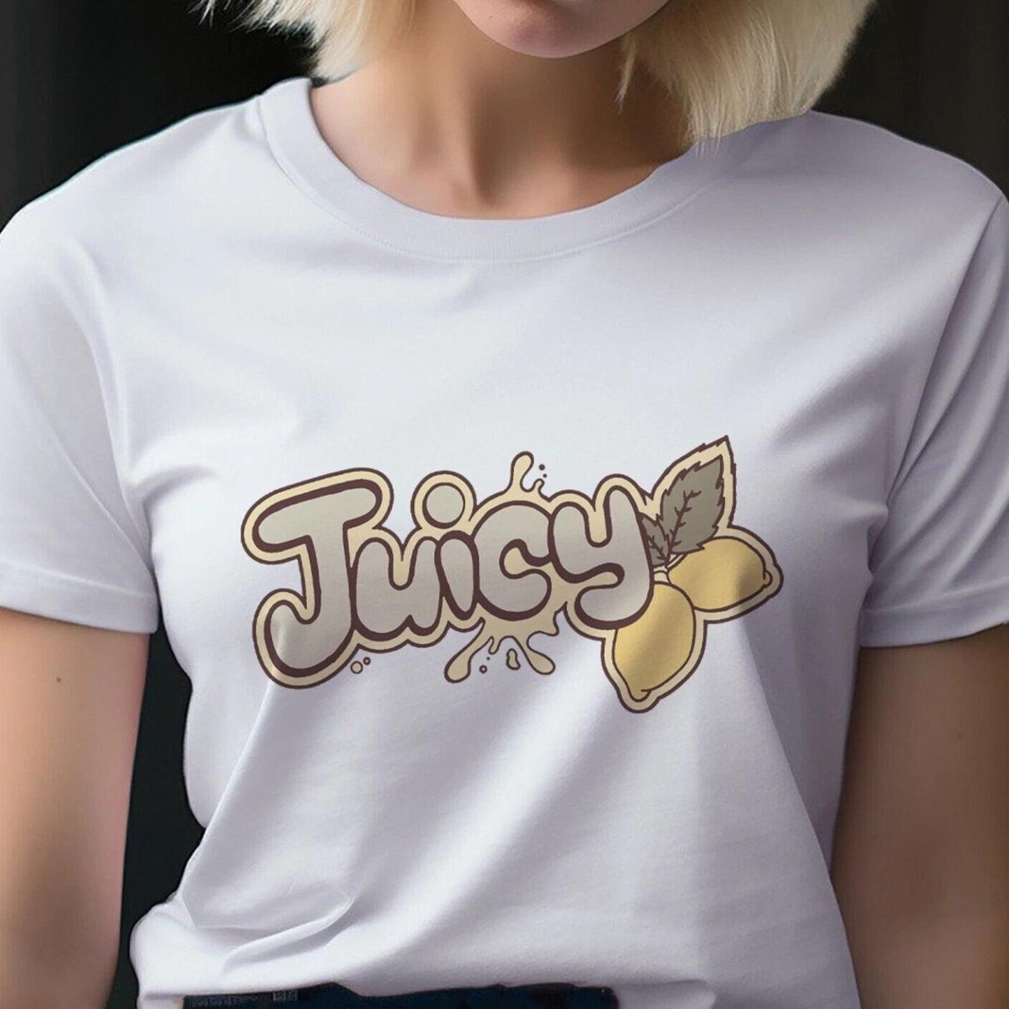

Unisex Slim Fit T-Shirt - Juicy Stylish Original Student Summer Couple Funny M