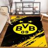 Tappeto a tema BVB 09 Giallo e Nero Tappeto antiscivolo adatto per divani del soggiorno e della camera da letto