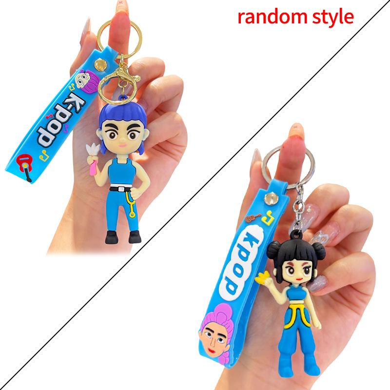 Kpop Demon Hunter Keychain Huntrix Keyring Backpack Hanging Keychain Party Accessories Huntrix Fans Party Favor Gifts