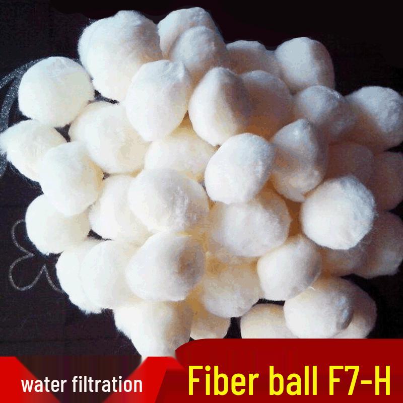White Fiber Pool Filter Balls, 700g: Nitrifying Bacteria Culture for Sewage Treatment