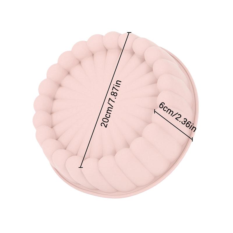 Tava rotunda din silicon Charlotte Torturi Tava pentru copt Forma cu buretele Tava pentru copt Shortcake Formă din silicon de bucătărie