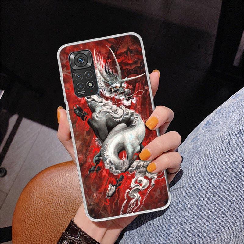 Asian Dragons Animal Tattoo Phnoe Case for Phnoe Case for Xiaomi Redmi Note 15 14 14S 13 Pro Plus 12 12S 11S 11E 10S 10 11T 5G U