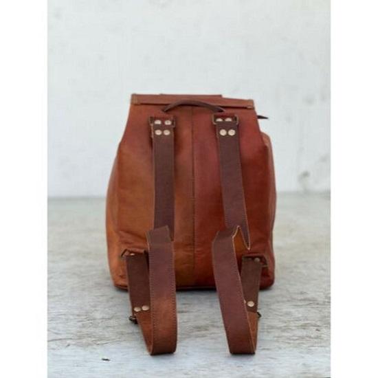 Rucksack Weiches Leder Echte Vintage Tasche Damen Reisen Neu S Braun Schulter Neu