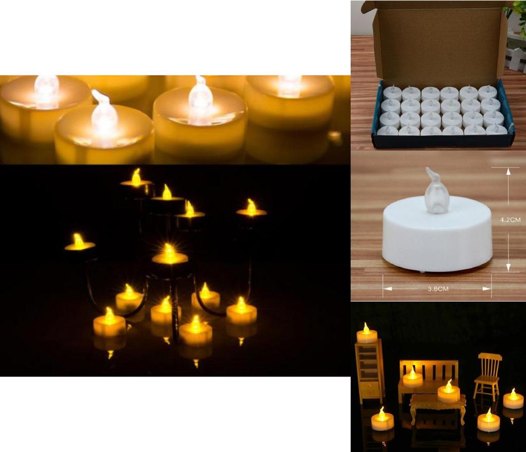 Premium Quality Flameless Tea Candle Flickering Light For Wedding And Home Decor