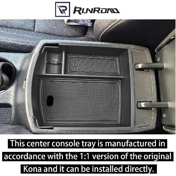 Center Console Organizer Tray Compatible with 2018- Accessories, Ert Armr