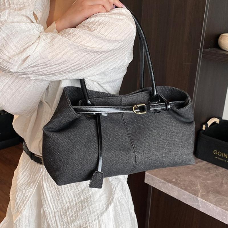Fashionable Versatile Commuting Handbag Simple Casual Large Capacity Single Armpit Shoulder Bag for Women