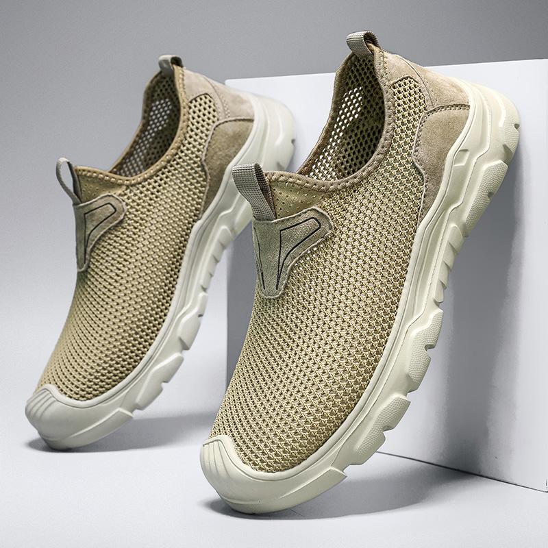 New Breathable Men's Casual Shoes Breathable Mesh Loafers Sneakers New Male Comfortable Driving Footwear Outdoor Shoes Trainers