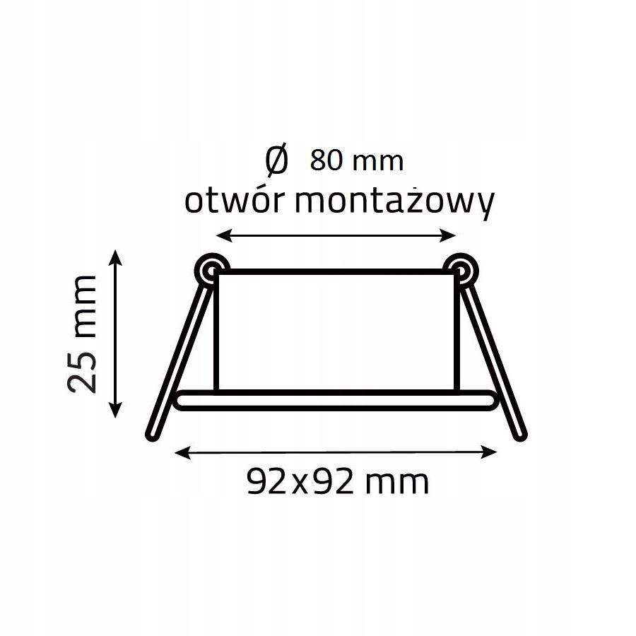 Oprawa Ozzo Mino 222-Bb Kwadratowa Ip20 Alu Czarna