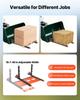 Pallet Forks, 1814 Kg Clamp On Pallet Forks, 149 Cm Total Length Heavy-Duty Tractor Fork with Anti-Tilt Bar & Adjustable Stabilizer Bar, Fit for