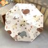 1 Pezzo Ombrello Pieghevole Automatico - Fantasia Animali Carini, Design Portatile e Pieghevole con 8 Stecche, Regali di Natale e Compleanno