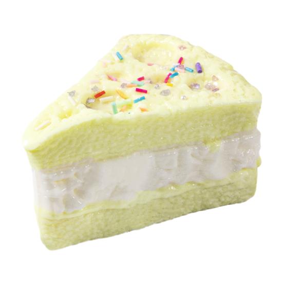 Simulated Food Squeeze Toy Anxiety Relief Stretchy Rice Cake Triangle Cheese Stress Toy Portable Fake Food Decompression