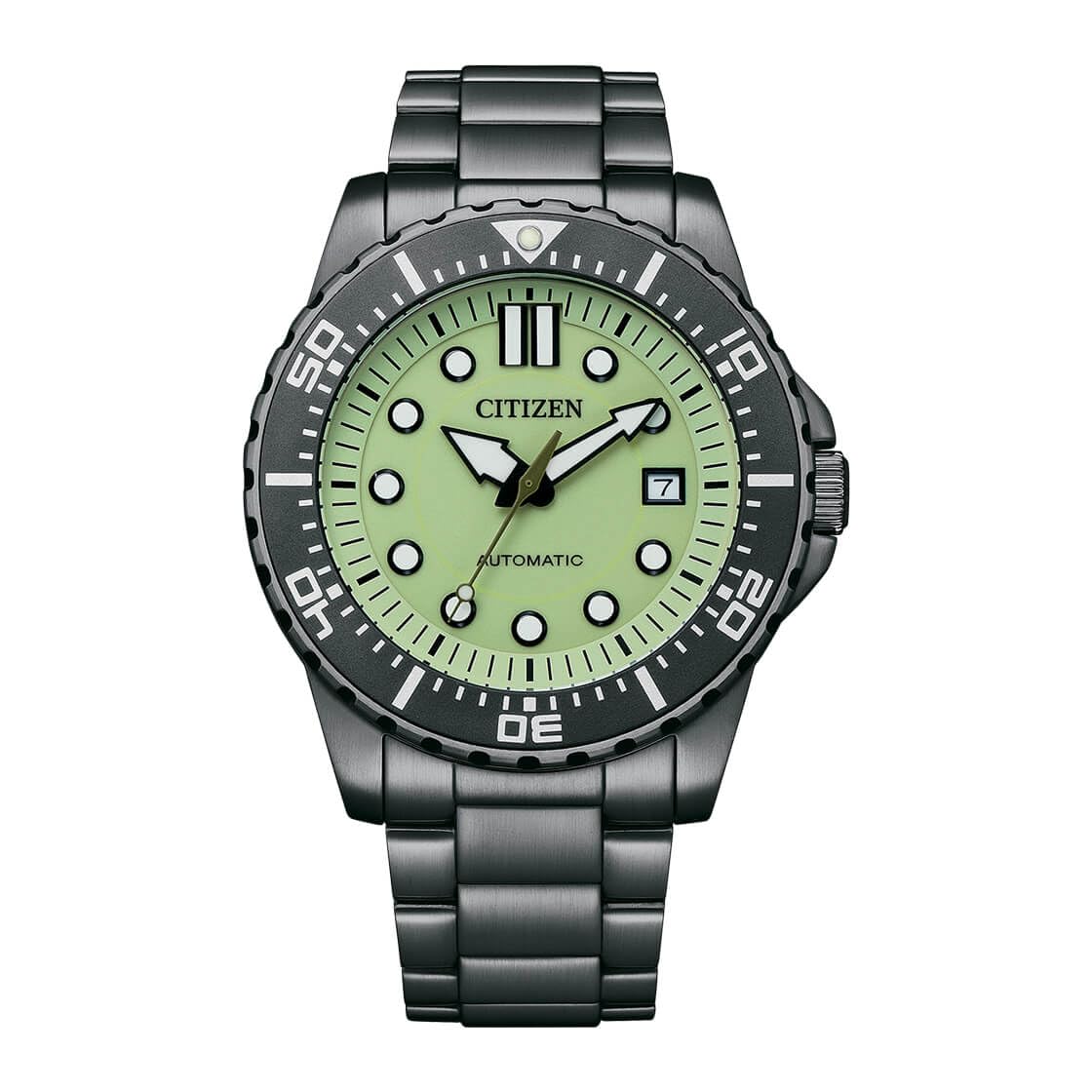 

Citizen Mechanical Automatic Green Dial Watch Modern NJ0177-84X,