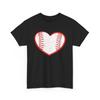 Baseball T-Shirt, Heart Sport Baseball Players Baseball Lovers Shirt