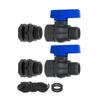 Plastic Rain Barrels Valves Set Includes Watertight Adapters and Thread Seal Tape for Garden Irrigation Systems