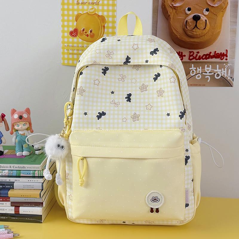 Schoolbag Japanese Cartoon Bow Backpack Female Student Large Capacity Cute Schoolbag Junior High School Student High Value Backpack