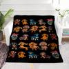 Dachshund Dog Blanket Funny Puppy with Glasses and Bow Tie Soft Warm Throw for Bed Sofa Living Room Office Travel Camping Gift