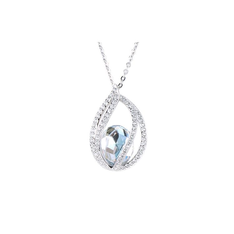 SWAROVSKI Pendentif Megan  Collier en alliage Colliers pour femmes 1071202 White Gold